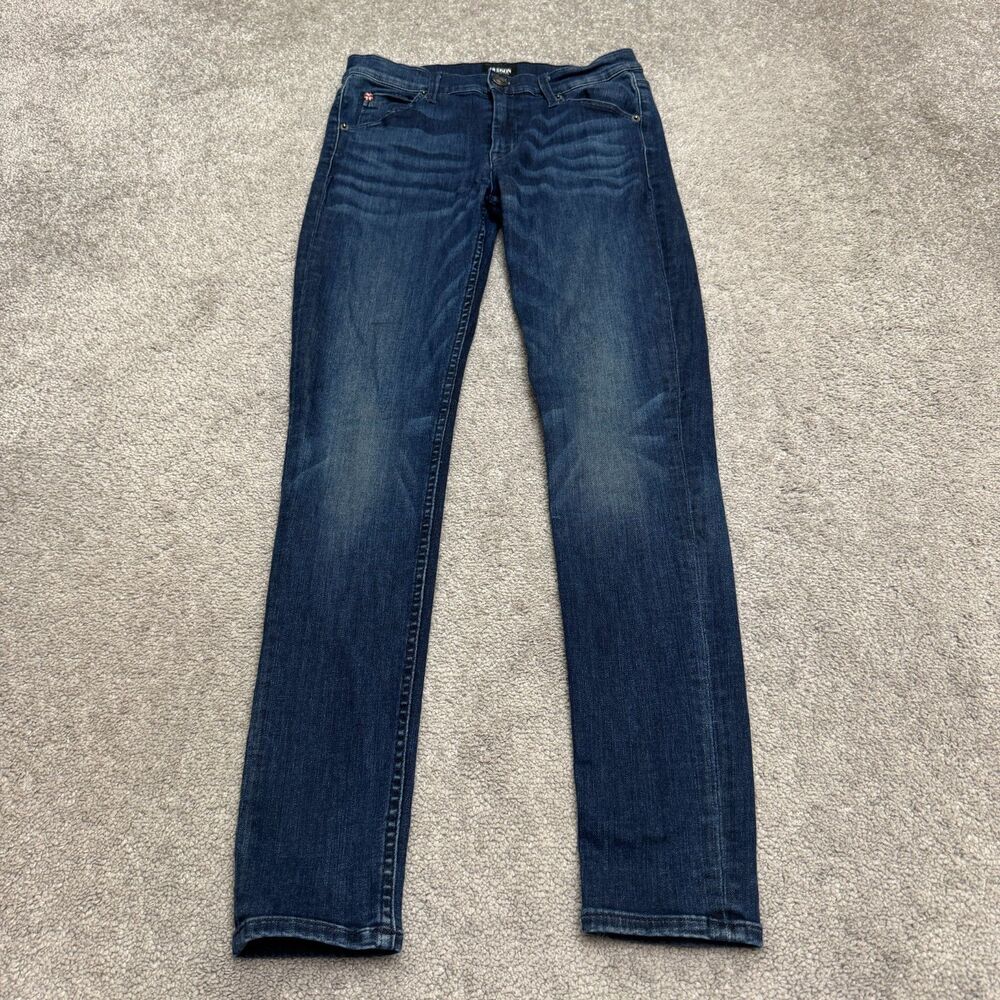 Hudson Lilly Mid Rise Ankle Skinny Denim Jeans Womens 27 Blue Stretch Casual